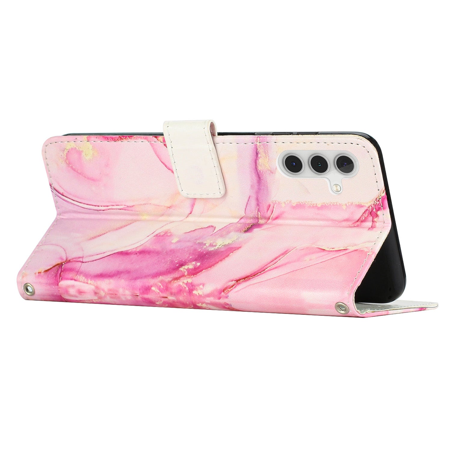 Leather Case for Samsung Galaxy S23 FE Stand Marble Pattern Phone Wallet Cover with Wrist Strap Leather Case for Samsung Galaxy S23 FE Stand Marble Pattern Phone Wallet Cover with Wrist Strap